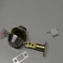 Rulart Double keyed Deadbolt Lock - Keyed on Both Sides, 2-Way Adjustable Cylinder Deadbolt (Privacy/Passage), Satin Stainless Steel (Silver, Single Cylinder) (Silver, Double Side)