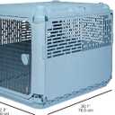 Sport PET Plastic Kennels Rolling Plastic Wire Door Travel Dog Crate, Collabsible Kennel, 22.1" L x 23.3" W x 30.6" H