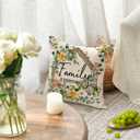 AVOIN colorlife Home Sweet Home Birds Floral Throw Pillow Covers, 18 x 18 Inch Spring Summer Flowers Cushion Case Decoration for Sofa Couch Living Room Bedroom Decor Set of 2