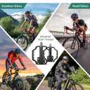 AirTag Bike Pedal Mount, Hidden Bicycle GPS Tracker Case Compatible with AirTag, Waterproof CNC Aluminum Flat Pedals with 9/16 Inch Thread, AntiTheft Design for Mountain, Road EBikes