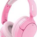 MIDOLA Kids Bluetooth Headphones Active Noise Cancelling,68H Play Time,Lightweight Wireless Foldable Over-Ear Headphone for Kid Toddler,Volume Limited 85/94dB,Headsets with Built-in Mic Pink