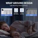 ZYRW Black Curtain Rod, Room Darkening Rods for Windows 28 to 48 Inches(2.3-4Ft), Wrap Around Curtain Rods, Heavy Duty Blackout Drapery, Modern Decorative Window Treatment Rod, Matte Black