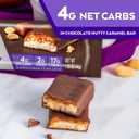 Atkins Endulge Chocolate Nutty Caramel Bar, Dessert Favorite, 2g Sugar, High in Fiber, Keto Friendly, 12 Count (EXP 06/25/25)