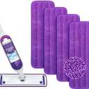 Reusable Power Mop Refills Pads Compatible with Swiffer PowerMop Mop - Microfiber Power Mop Pads Refill for 13 ''-15 '' Spray Mop- Washable Pads for Multi-Surface Floor Cleaning, 4 Pack