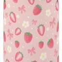 HIYAGON Baby Laundry Hamper Basket Baby Hamper for Nursery Boy and Girl Cute Kids Toys Storage Bin Organizer Boho Room Decor(Strawberry)