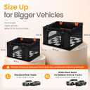 Large Dog Car Seat, Half Back Seat Extender with Hard Bottom, XL
