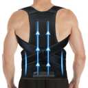Posture Corrector for Men and Women,Adjustable Back Brace for Upper and Lower Back Pain Relief - Back Support Improve and Neck,Shoulder,Back Pain Relieve M(29"-33")