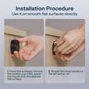 Aurzen Magnetic Suction Mount for Zip Projector, Strong Hold, No Charging, Compatible with Smooth Walls & Surfaces (Glass, Mirror, Desk)