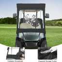 10L0L 2 Passenger Golf Cart Enclosure fit Yamaha G14 G16 G22 G29 Drive/Drive 2, 600D Heavy Duty Yamaha Rain Cover with Clear PVC Windshield, Side Mirror Openings, Waterproof/UV Block Oxford Cloth