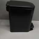 TIPGO Slim Bathroom Trash Can with Lid Soft Close, Step Pedal, 6 Liter / 1.6 Gallon Stainless Steel Trash Bin, Small Garbage Cans for Bedroom, Office, Kitchen (Matte Black)