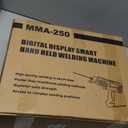 Runtoo Handheld Welder, Welder Machine 110V Hand Held Welder Gun 20-250A, 30 PCS Rods Portable Welding Machine, 1/16"-1/8" Stick Welder, 2-in-1 MMA IGBT Inverter ARC Welder with Digital Display