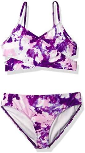 Kanu Surf Girls' Coral Reef Beach Sport Wrap Around Bikini 2-Piece Swimsuit Size 6T