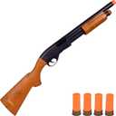 Sunny Days Entertainment Pump Action Blaster  with Realistic Sounds and Ejecting Play Shells | Hunting Role Play Toy | Cowboy Costume for Kids  Maxx Action, Wood Grain
