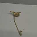 Brass Tea Cup and Saucer Display Stand Vintage Bow Teacup Holders Plate Stand Mug Hooks Classic Durability Countertop Storage for Cabinet Kitchen Counter Bar(4.92 x 7.68 x 2.17 Inches)