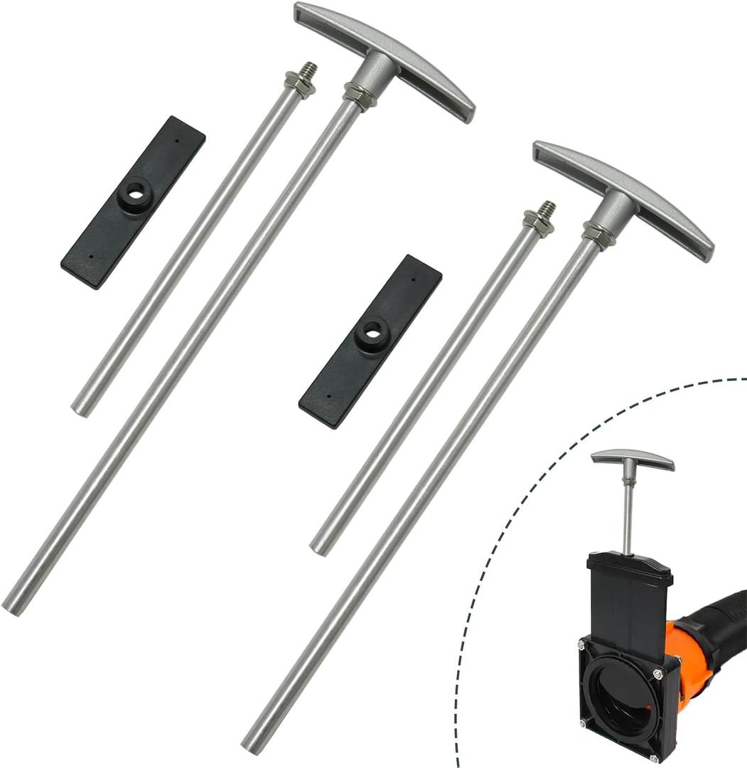 2 Pack RV Waste Valve Handle Replacement Universal Fit RV Waste Valve Tube Extension Kit RV Dump Valve Handle Replacement Set