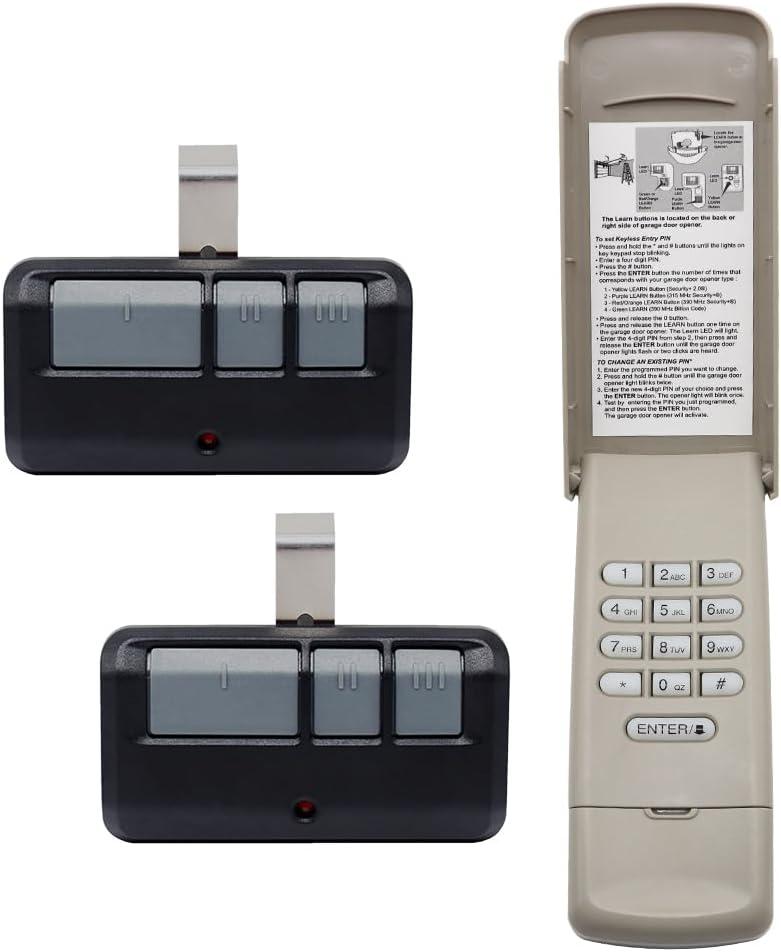 Universal Garage Door Opener Keypads & Remotes for Liftmaster Chamberlain Craftsman Openers Produced Since 1993, Replaces 877/878MAX 893MAX 893LM 373LM 971LM 877LM G940EV-P2 CMXZDCG440