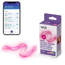 WiZ 3FT RGB Wi-Fi LED Smart Color Changing Light Strip Extension - Connects to Your Existing 2.4Ghz Wi-Fi - Control with Wiz Connected App - Works with Google Home, Alexa and Siri Shortcuts