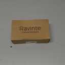 Ravinte 5 Pack Brass 2-1/2 Inch Hole Center Champagne Gold Handles Square Cabinet Hardware Stainless Steel Pulls for Kitchen Cupboard Drawers 4 Inch Overall Length