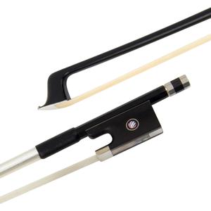 Kmise Carbon Fiber Violin Bows: Lightweight Violin Bow 4/4, Anti-Deformation Full Size Fiddle Bow, Ultra-Stretchy Horse Hair, Gift for Professional, Beginner, Adults, Kids Violins Practice (Black)