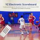 YZ 35 Large Electronic Scoreboard with Buzzer, Wall-Mounted Professional Digital Scoreboard with Remote, Basketball Scoreboard with Timer, Digital Score Keeper for Basketball