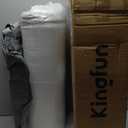 Kingfun Foldable Mattress 4 Inch Folding Mattress Tri-fold Gel Memory Foam Breathable with Storage Bag, Portable Floor Guest Bed Soft for Sleeping Camping, Gray, Single Size