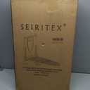 Seiritex Wall Mounted Ironing Board with Iron Holder, 42x14 Compact Mount Foldable Ironing Board for Small Spaces, Space Saving with Cotton Fabric Cover and Silicone Iron Rest