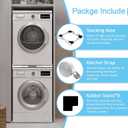 Kiss Core Upgrade Washer Dryer Stacking Kit, Universal Washer Dryer Stacking Kit Adjustable 29/28/27/26/25/24 Inch, Small Space Saving Solution Stacking Kit for Washer and Dryer with Ratchet Strap