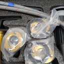 Bathroom Faucets for Sink 3 Hole - 8 Inch Waterfall Bathroom Sink Faucets with Metal Pop-up Drain and Supply Lines, Modern Widespread Elegant Faucet, P3009B (Matte Black)