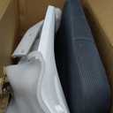 GABRYLLY Ergonomic Office Chair, High Back Home Desk Chair with Headrest, Flip-Up Arms, 90-120 Tilt Lock and Wide Cushion, Big and Tall Mesh Chairs for Man Woman, Grey Task Chair