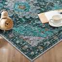 Ciicool Washable Runners for Hallways, 2'6''x8' Long Kitchen Runner Rug, Entryway Indoor Rug, Non Slip Rubber Backing Boho Vintage Floor Decor,Oriental Carpet for Bedside