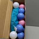 Baby Ball Pit for Toddler with 50 Balls, Kids Pop Up Play Tent for Girls, Princess Toys for Children Indoor & Outdoor Playhouse with Carry Bag (Bule: Pink/White/Babyblue, 109x90cm/50 Balls)