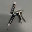 Shower Head Holder All Metal Handheld Shower Wand Bracket Adhesive Shower Wall Mount Holder Brass Shower Spray Holder Brushed Nickel, Drill Free Glue Installation