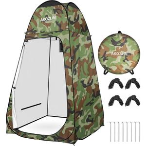 AKOZLIN Portable Pop Up Shower Tent Instant Privacy Dressing Changing Tent Outdoor Shower Room Camp Toilet Tent