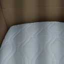 SheetWorld Quilted Fitted Cradle Mattress Pad 18 x 36, Solid White, Made in USA