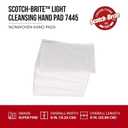Scotch-Brite Light Cleansing Hand Pad 07445, SF Grade, 6 in x 9 in, Mild Abrasive Hand Sanding Pad, For Metal, Vinyl, Porcelain and Other Delicate Surfaces, Pack of 20