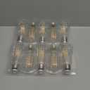 TJOY 10 Pack Vintage 8W ST58 LED Edison Light Bulbs, Dimmable, 60W Equivalent, 800Lumens, 2700K Warm White, E26 Base LED Filament Bulb, CRI80+, Antique Glass Style for Home, Bedroom, Office, Farmhouse