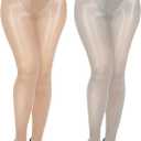 Buauty Shimmer Tights for Women, Shiny Oil Pantyhose Stockings, Oil Bright Shaping Tight Ultra Shiny Sheer Tights High Waist, One Size