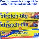 Stretch-Tite Wrap'n Snap 7500 Dispenser, Easy Refill and Cutter for Plastic Wrap