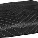 40"x72" Thick Moving Blanket, Heavy Duty Furniture Moving Pads, Quilted Packing Blankets, Black, 1 Count