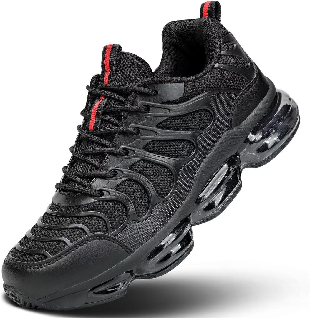 Pozvnn Mens Walking Shoes Fashion Tennis Running Sneakers Casual Non Slip Breathable Trail Sport Gym, Size: 11