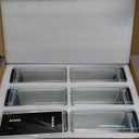 APT 1101 26 oz Glass Storage Jars with Bamboo Lid, set of 6, glass canisters with airtight lids, Clear jars with lids for Cookie, Candy, Tea, Coffee Bean and Rice, Black