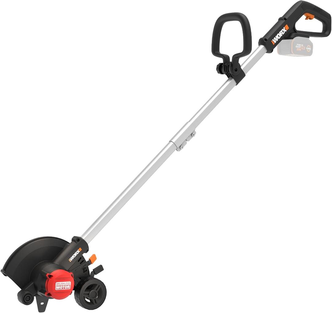 WORX Nitro Cordless Lawn Edger, 7'' Grass Edger with 3 Depth Settings, 20V Trencher with Dual Wheels & Brushless Motor, Battery & Charger Not Included, WG898.9