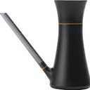 Fiskars Indoor Watering Can, Long Reach Spout for Precision Hydration on Houseplants, Anti-Drip Nozzle with Translucent Volume Markings, Ergonomic Recycled Plastic Body, 40 oz, Black