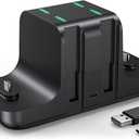 NEWDERY Controller Charger Dock for Nintendo Switch Pro Controller and Joy con, 6-in-1 Fast Charging Dock Station for Switch & OLED Model & Lite with Charging Indicator and Type C Charging Cable