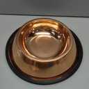 Petsentials Non-Skid Stylish Food Bowl for Your Pet, Premium Grade Stainless Steel - Elegant Bronze (18oz (2-1/4 Cups))