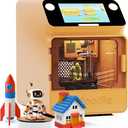 3D Printer for Kids, Safe for Children, Toy 3D Printer, STEM Learning Mate, Wi-Fi & App Control, Weekly Update Toy Library, Touch Screen, Mini Size, Easy Setting/One Click to Print