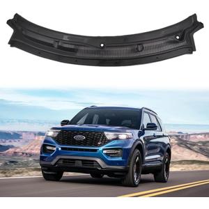 BB5Z-78022A68-AA Windshield Wiper Cowl Grille Top Replacement for Ford Explorer Base 3.5 3.7 2.0L 2.3L 2011-2019# BB5Z78022A68AA Black Front Top Windshield Cowl Grille