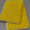 GRANNY SAYS Bathroom Rugs Non Slip Washable, Soft Bath Mats for Bathroom, 16" x 24", Super Absorbent Bath Mat Small Rug, Shaggy Shower Room Floor Mat, Tub, Yellow