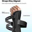 Rakiie Upgraded Carpal Tunnel Wrist Brace, Night Sleeping Support for Arthritis, Sprain & Tendonitis Pain Relief, Flexible 3-Bar Support, Breathable Hand Splint for Typing, Work & Housework, Fit for Men & Women(Gray, Medium, Right Hand)