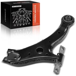 A-Premium Front Left Lower Control Arm, with Bushing, Compatible with Toyota Camry 02-06, Highlander 04-07, Solara 04-08, Lexus ES300 02-03, ES330 04-06, RX330 04-06, RX350 07-09, RX400h 06-08
